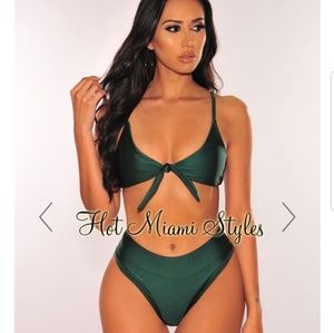 Green Swimsuit - Two Piece